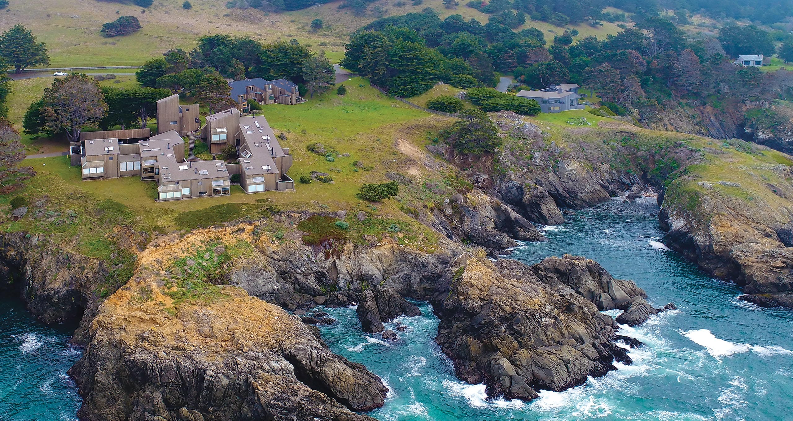 Sea Ranch resort in San Francisco, as seen above the cliff for Ideas of Order Magazine